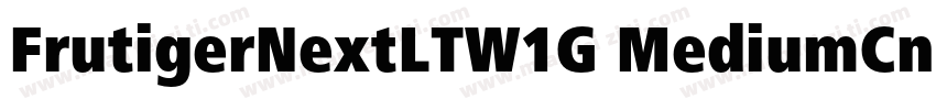 FrutigerNextLTW1G MediumCn字体转换